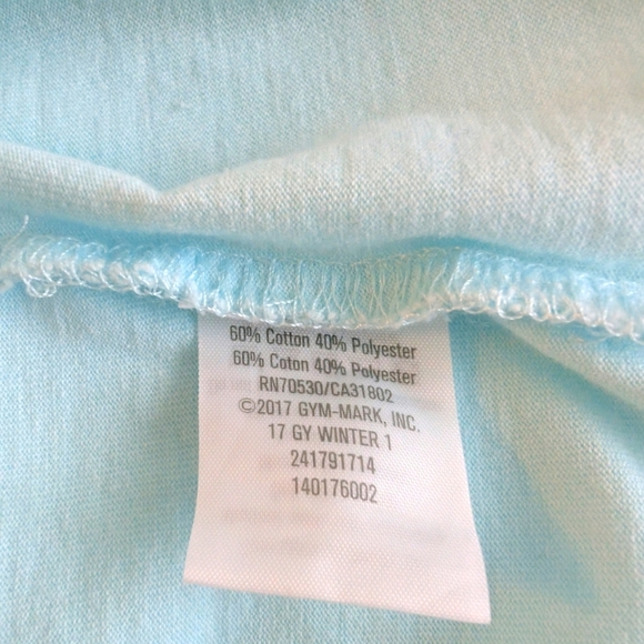 Gymboree Girls Snowboarding Graphic Tee - Blue Cotton SZ S (5-6) - Picture 4 of 6